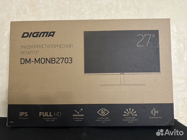 27" Монитор digma DM-monb2703 Gray 75Hz купить в Москве | Электроника ...
