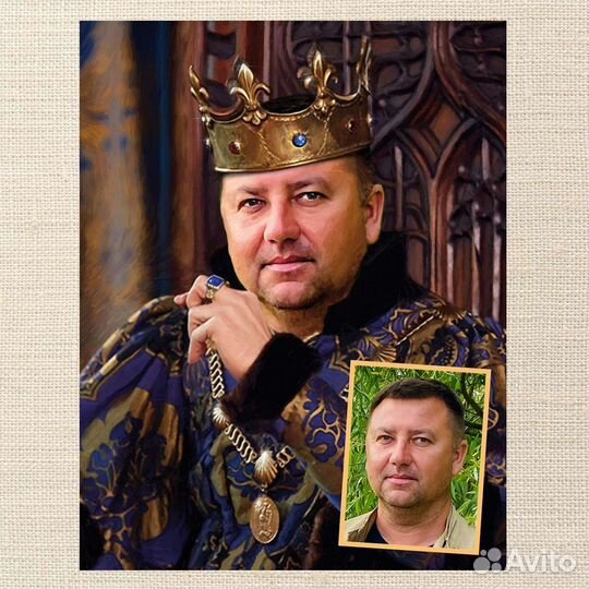 Портрет на холсте по фото