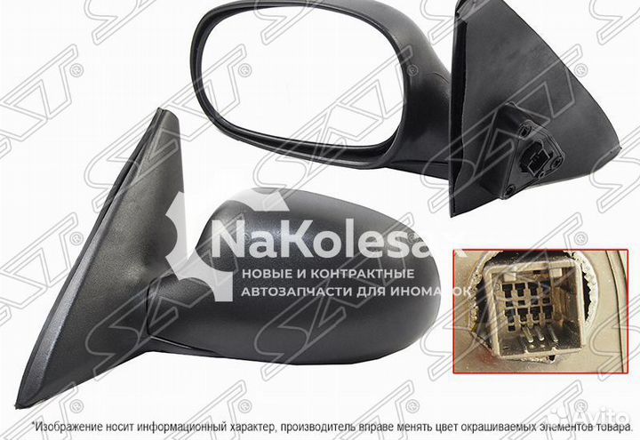 Зеркало daewoo/chevrolet lanos 97- LH электр