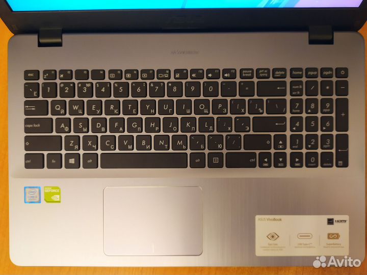 Ноутбук asus / i3-8130U 2.2-3.4ггц/ Geforce мх 130