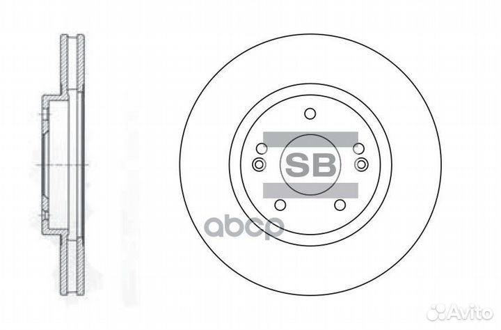 Торм.диск пер. SD1060 Sangsin brake