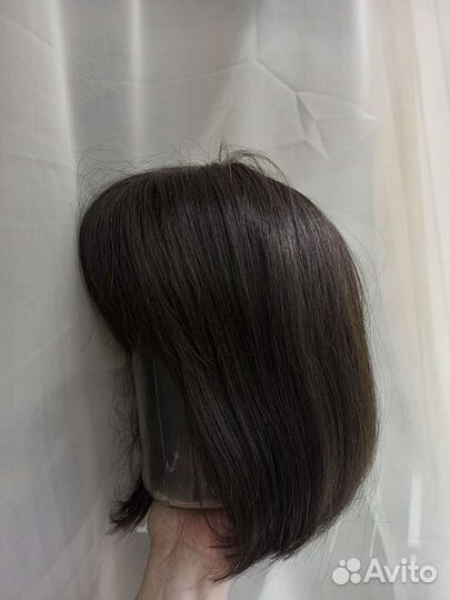 Парик из натуральных волос каре