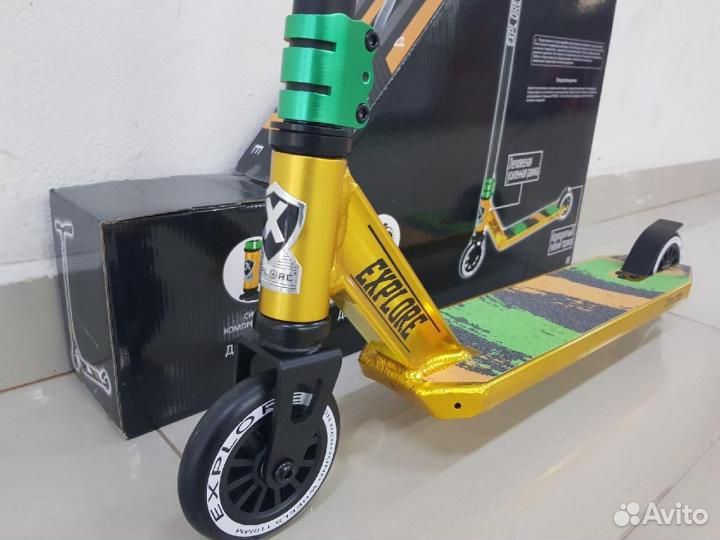 Самокат трюковой Explore Pescara Favor золотой