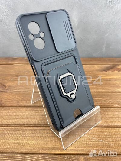 Чехол на Xiaomi Poco M4 5G / M5 трансформер (черны