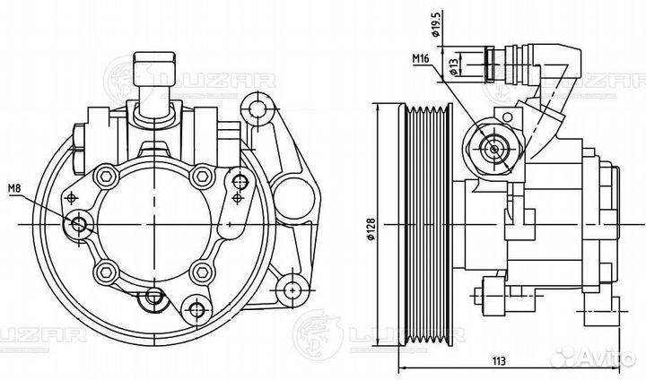 Насос гидроусилителя Mercedes-Benz W164 / X164