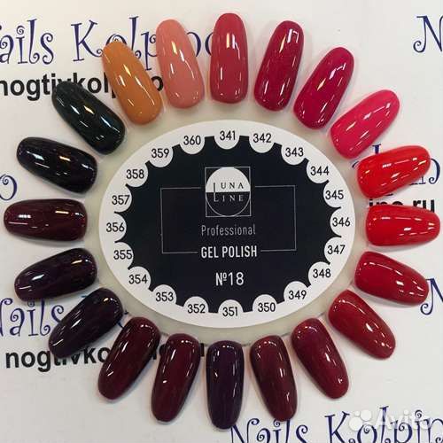 Гель лак для ногтей luna line