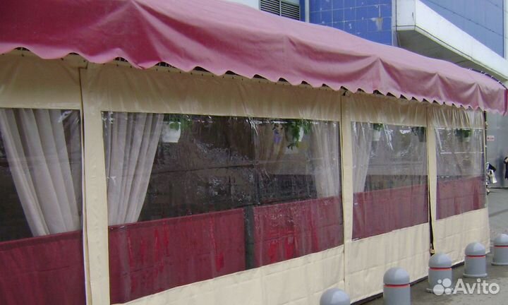 Мягкие окна пвх для кафе