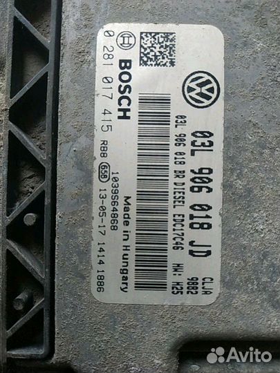 Блок управления двигателем skoda superb 2.0 TDI