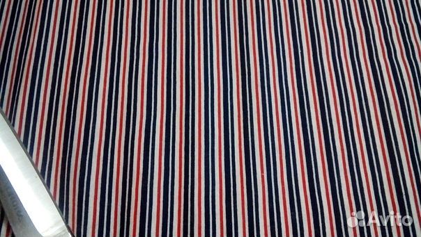 Ткань трикотаж кулирка кораблики и ромашки