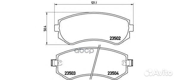 Колодки тормозные P56039 Brembo