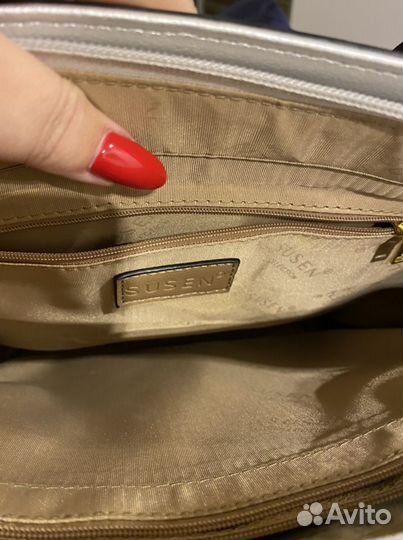 Сумка серебряная серебристая