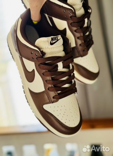 Nike Dunk low cacao wow кроссовки кожа