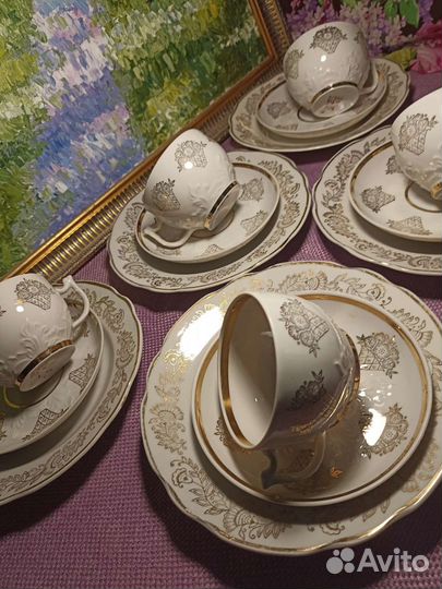 Чайный сервиз вербилки СССР трио