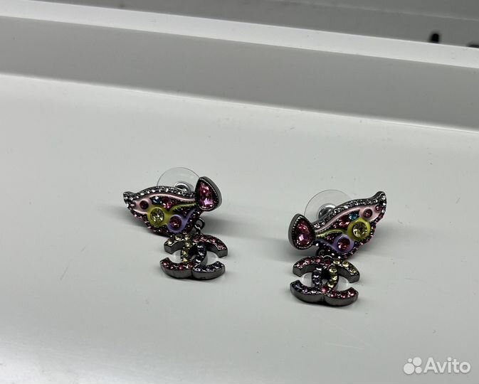 Серьги chanel