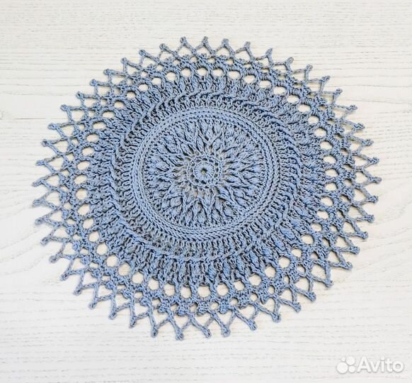 Салфетки вязаные рельефные