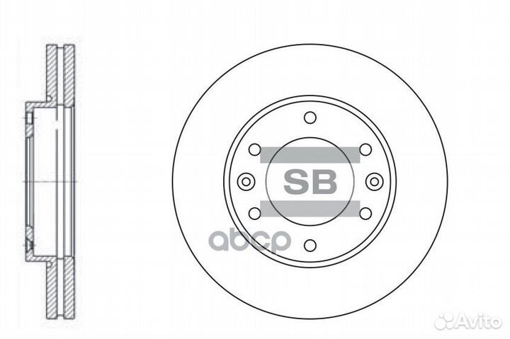 Диск тормозной передний hyundai Grand starex H