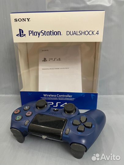 DualShock 4 V2 Геймпад темно-синий для PS4, пк