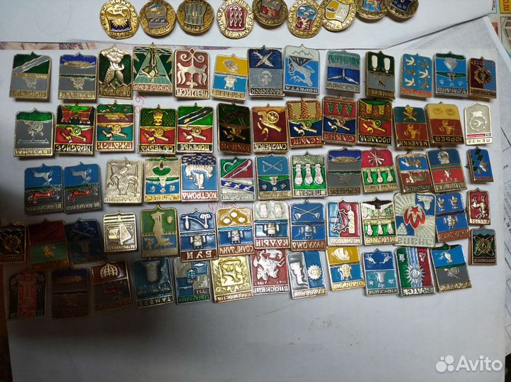 Значки и медали СССР (гербы городов)