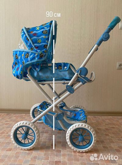 Большая игрушечная коляска для кукол