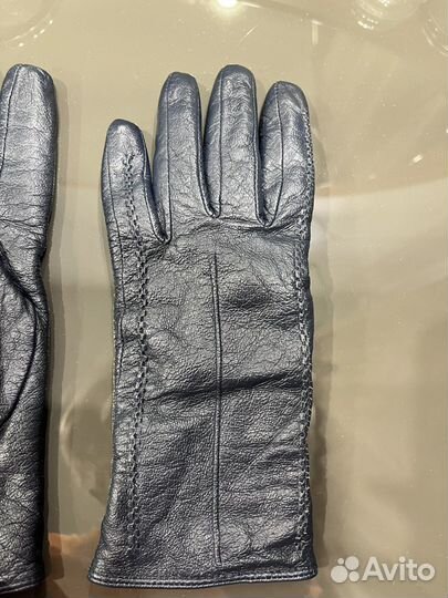 Перчатки женские кожаные новые 6 размер