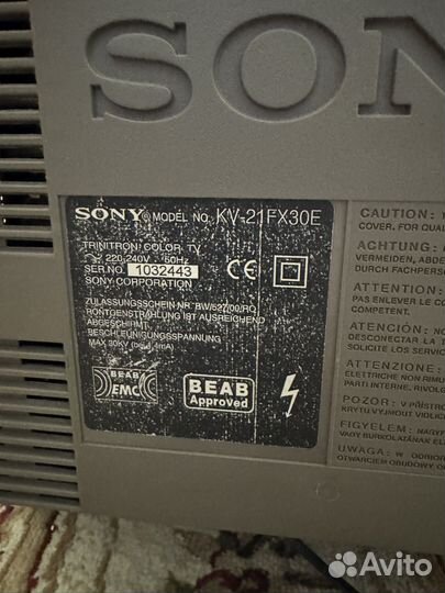 Телевизор sony KV-21FX30E