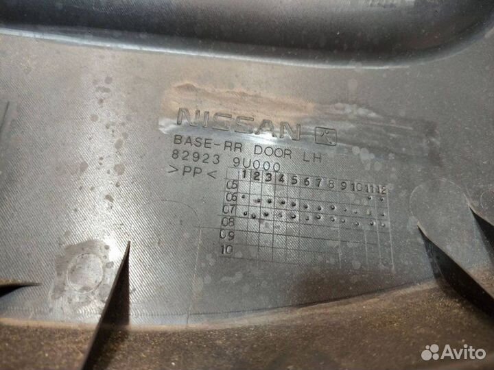 Обшивка двери карта Nissan Note E11 HR16DE 2007