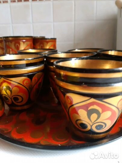 Посуда деревянная, хохлома, СССР