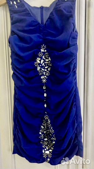 Платье вечернее со стразами для девочки 6/7 лет