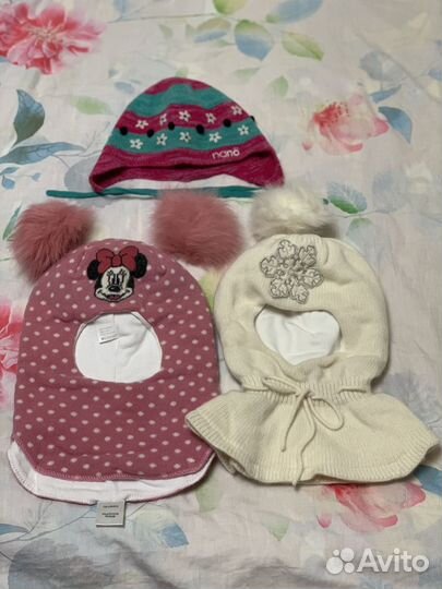 Шапки-шлемы зимние Даниил и Даниэла +деми шапочка