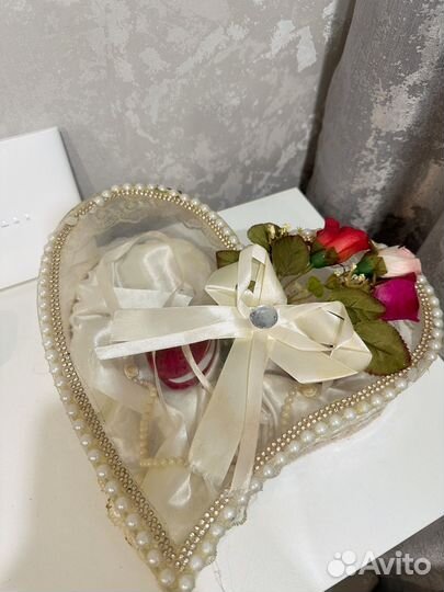 Все для торжества, свадебная шкатулка доя колец