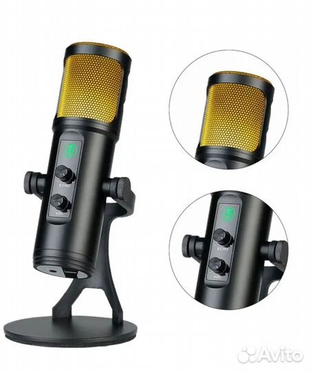 Профессиональный RGB микрофон для стриминга