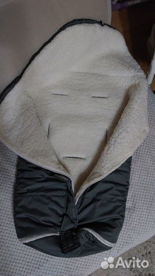 Меховой конверт в коляску овчина Dolly-kids