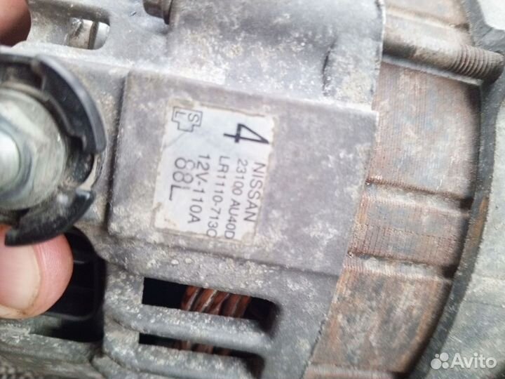 Генератор nissan x trail t31 хтреил