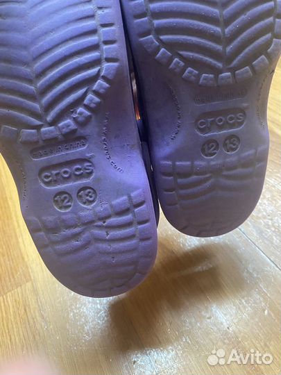 Crocs сабо для девочки 12-13 размер