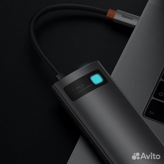 Переходник baseus Metal Gleam Series 7-in-1, Разве