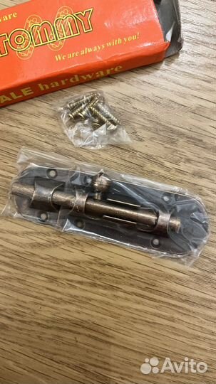 Шпингалет 4'' медь