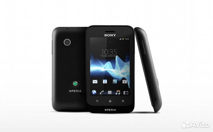 Чехол Флип-Кейс на Sony Xperia Tipo (ST21i) Чёрный