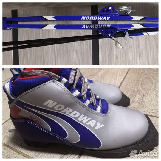 Комплект лыжный Nordway (ботинки, лыжи, палки)