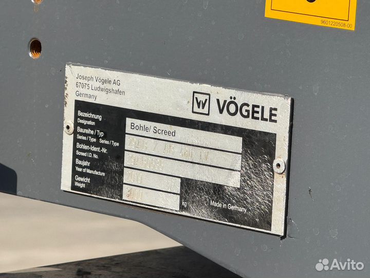 Асфальтобетоноукладчик Vogele SUPER 1600-3, 2019