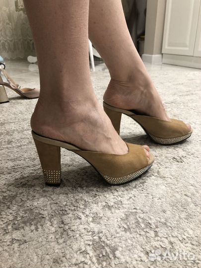 Сабо шлепки натуральные 37