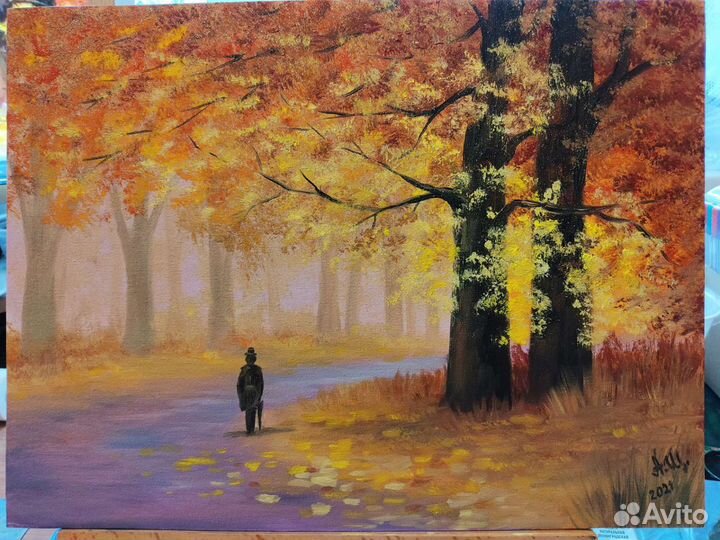 Картина маслом Осень