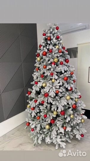 Елка искусственная литая заснеженная