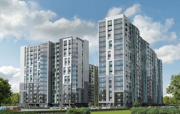 2-к. квартира, 67 м², 3/15 эт.