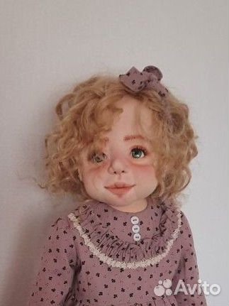 Интерьерная текстильная кукла ручной работы