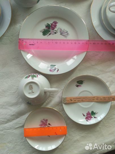 Чайный фарфоровый сервиз 