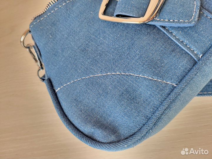 Новая джинсовая сумка багет