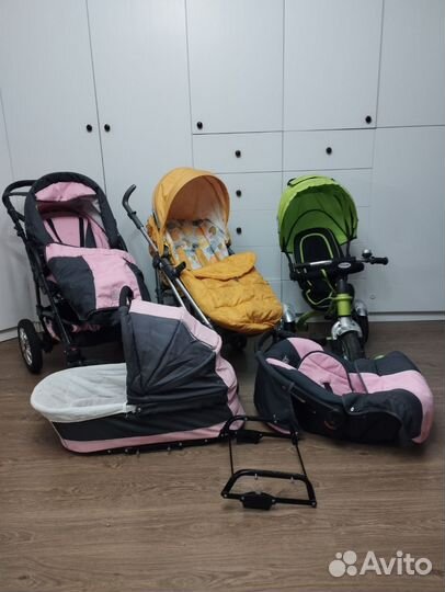 Коляска 3 в 1, прогулочная