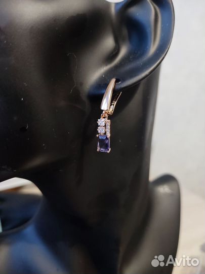 Серьги с пробой 585 RG