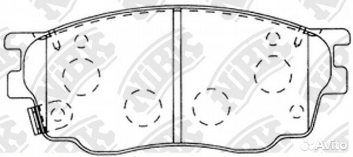 Колодки дисковые nibk PN5483