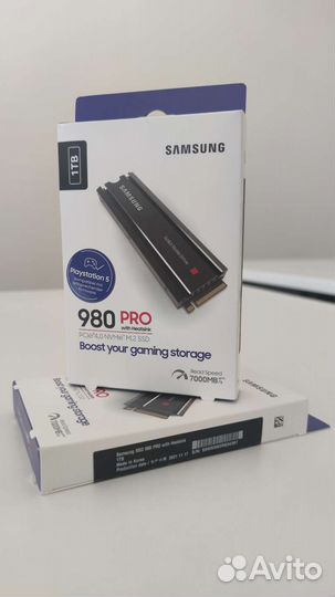 SSD Samsung 980 Pro m2 PCIe4 1Tb с радиатором